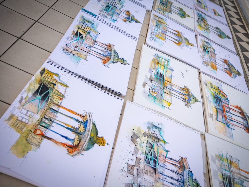 Student artwork PRAS1535 – Urban Sketch Course community gallery