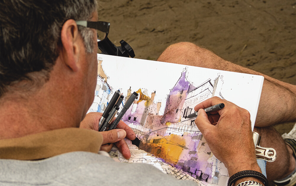 Ian Fennelly – urban sketch artist and course founder