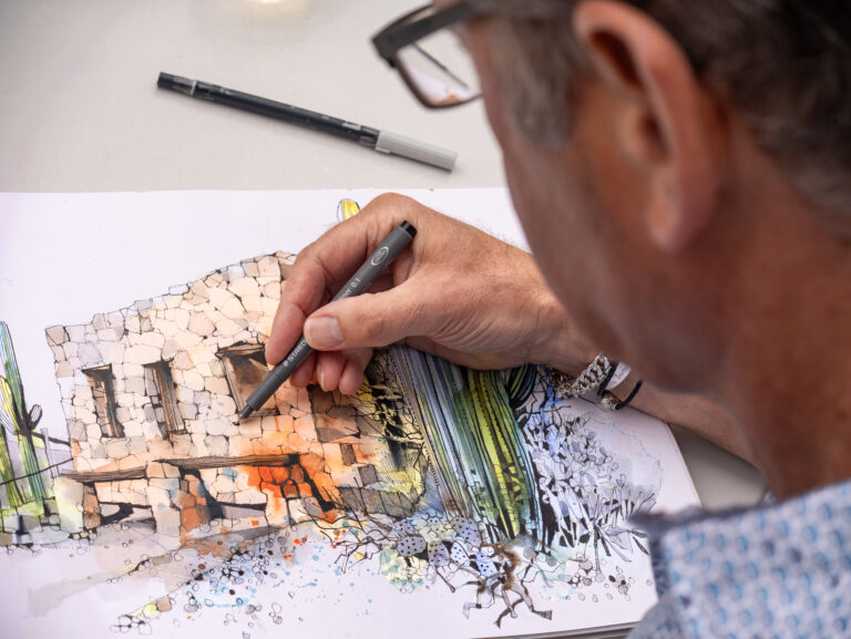 Ian Fennelly Sketching The Wild West