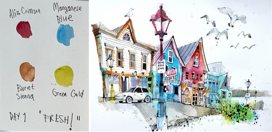 Sketch and Colour Chart