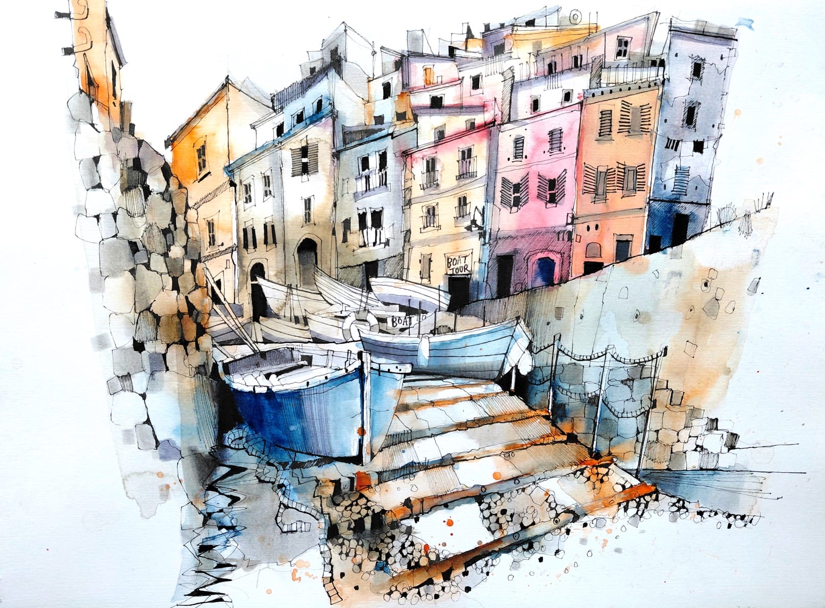 fishing boats - ian fennelly italy workshop