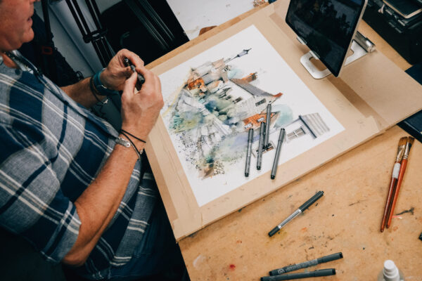 Student artwork PRAS4464 – Urban Sketch Course community gallery