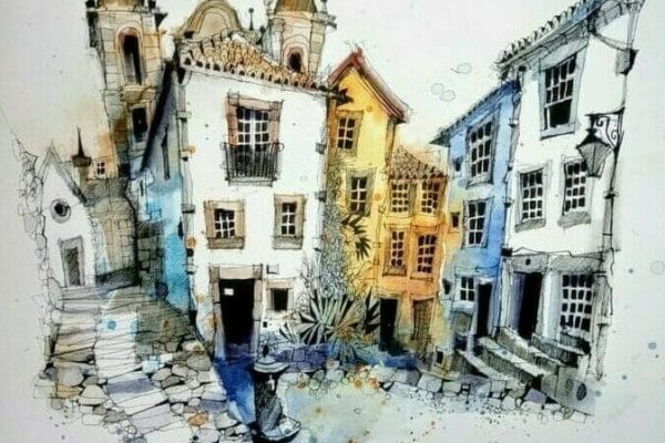 Porto, Portugal – urban sketch by Ian Fennelly